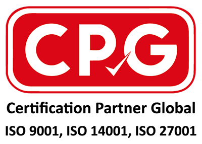 ISO認証マークCPG - Certification Partner Global ISO 9001, ISO 14001, ISO 27001